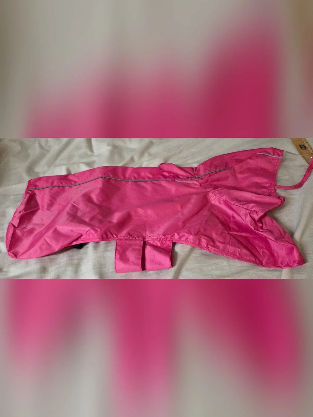 Pink Waterproof Pet Raincoat